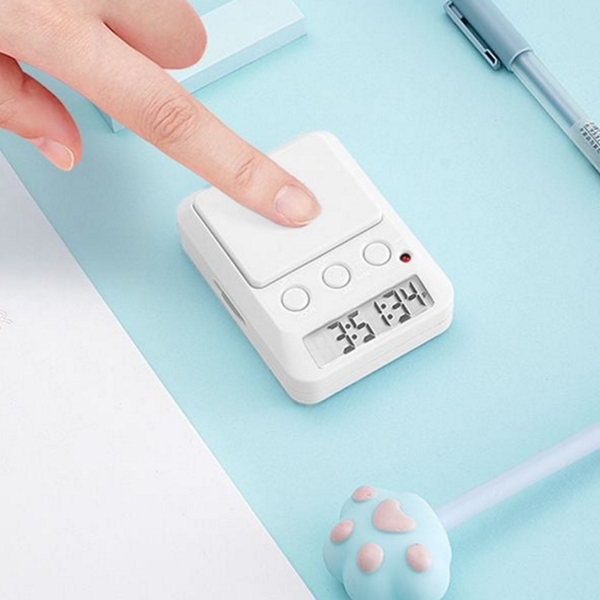 버튼식 공부 타이머 수험생 스톱 워치 휴대용 - 상품 이미지