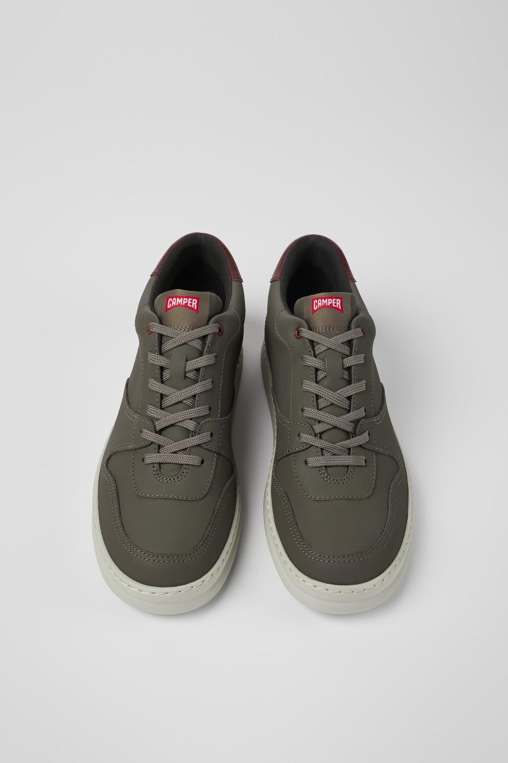 캠퍼 테크니컬 남성 가죽 스니커즈 Runner K300346-003 BROWN GRAY - 상세 이미지 4