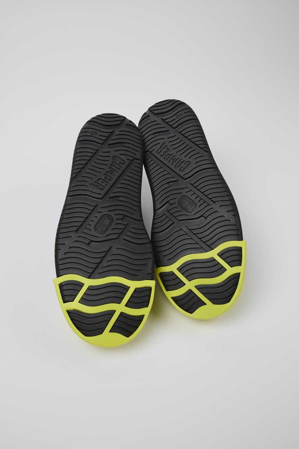 캠퍼 블랙 레더 스니커즈 Junction Runner K100978-002 BLACK - 상세 이미지 5