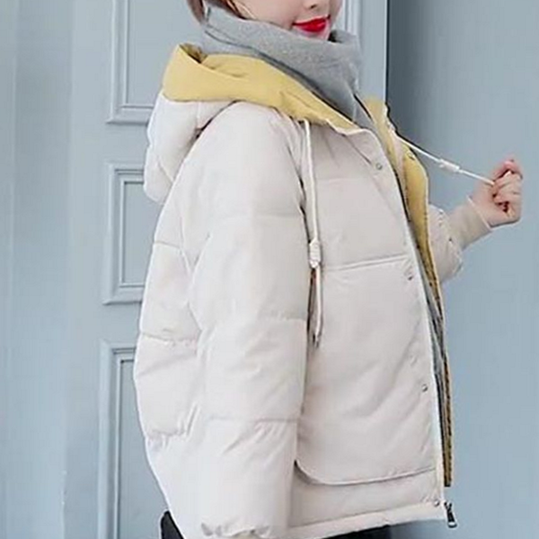 루즈핏 여성 패딩 점퍼 캐주얼 여성 숏 패딩 겨울 - 상품 이미지