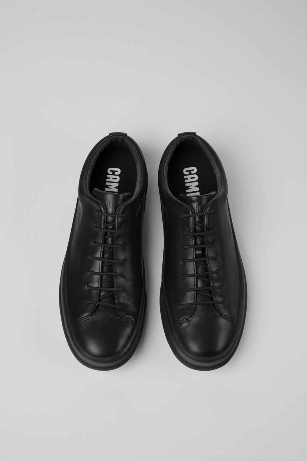 캠퍼 프리미엄 블랙 레더 캐주얼 슈즈 Chasis K100373-008 BLACK - 상세 이미지 4