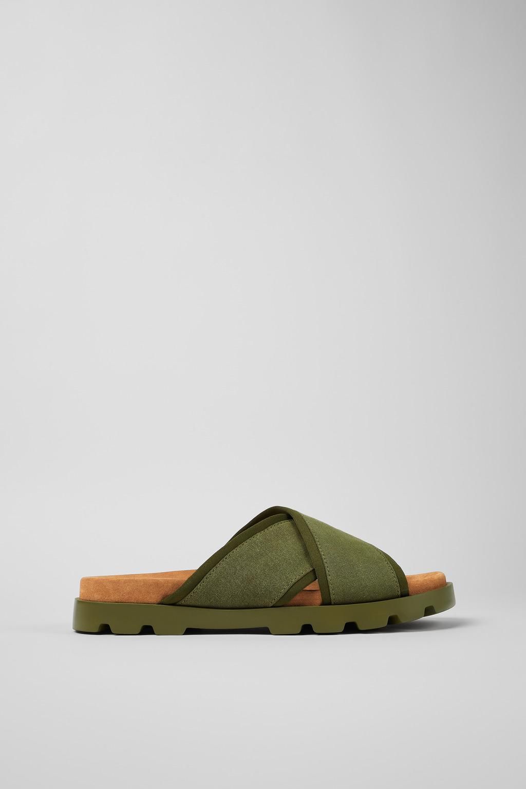 캠퍼 그린 슬라이드 샌들 Brutus K100958-002 GREEN - 메인 이미지