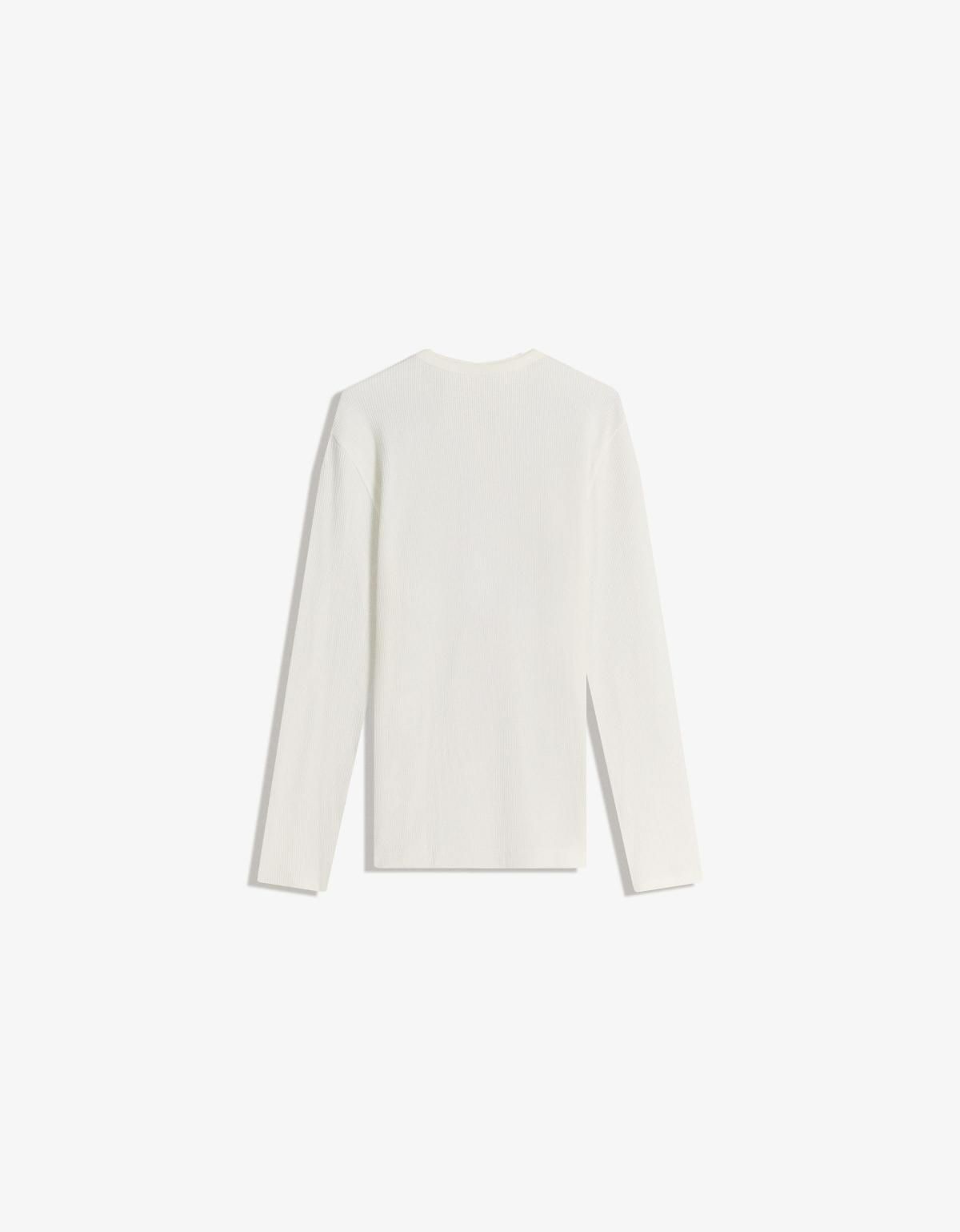 버쉬카 슬림핏 헨리넥 롱슬리브 티셔츠 8123/152 OFF WHITE - 상세 이미지 2
