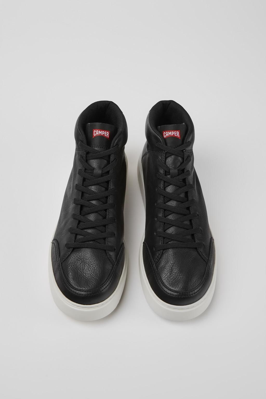 캠퍼 블랙 가죽 앵클부츠 Runner K21 K300438-002 BLACK - 상세 이미지 4