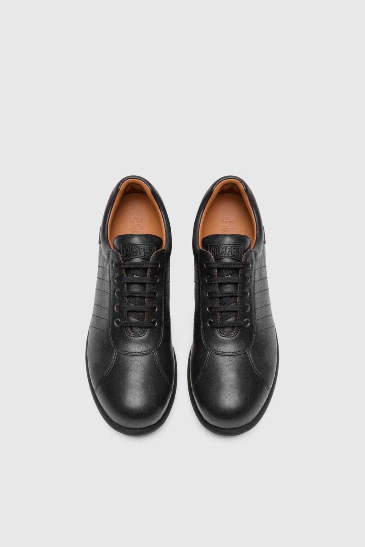 캠퍼 블랙 레더 스니커즈 Pelotas 16002-203 BLACK - 상세 이미지 4
