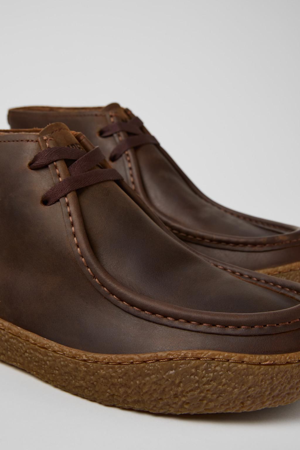 캠퍼 캐주얼 브라운 누벅 앵클부츠 Peu Terreno K300530-004 BROWN - 상세 이미지 2
