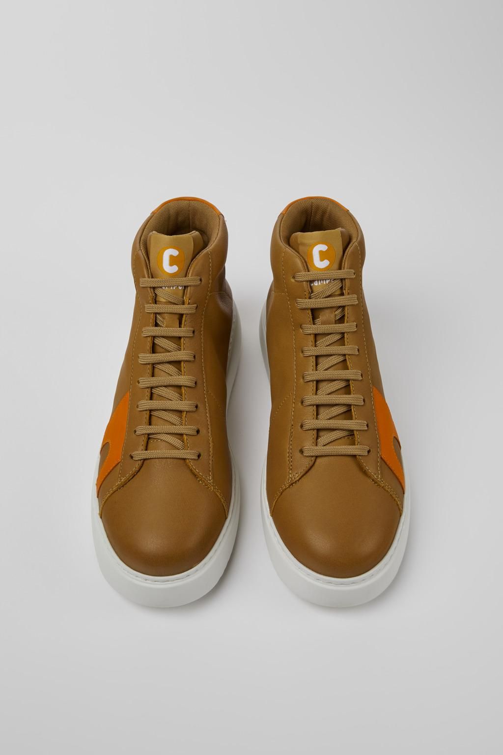 캠퍼 레트로 하이탑 스니커즈 Runner K21 K300429-004 BROWN - 상세 이미지 4