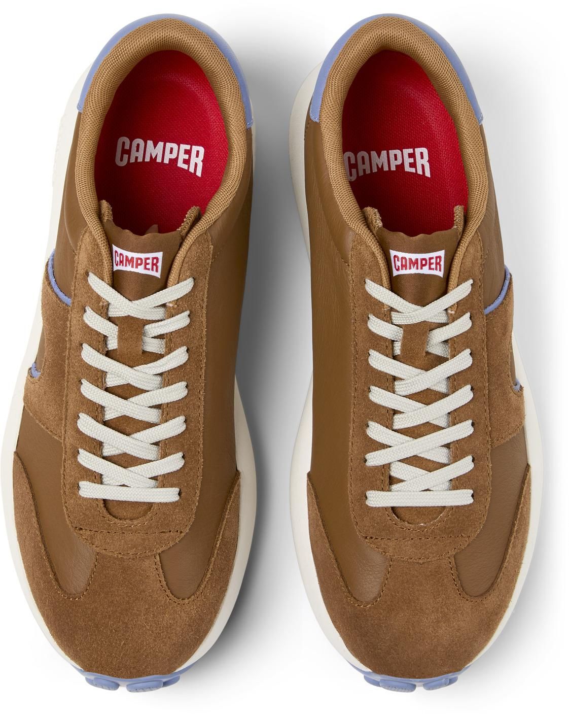 캠퍼 브라운 가죽 스니커즈 Pelotas Athens K101070-003 BROWN - 상품 이미지