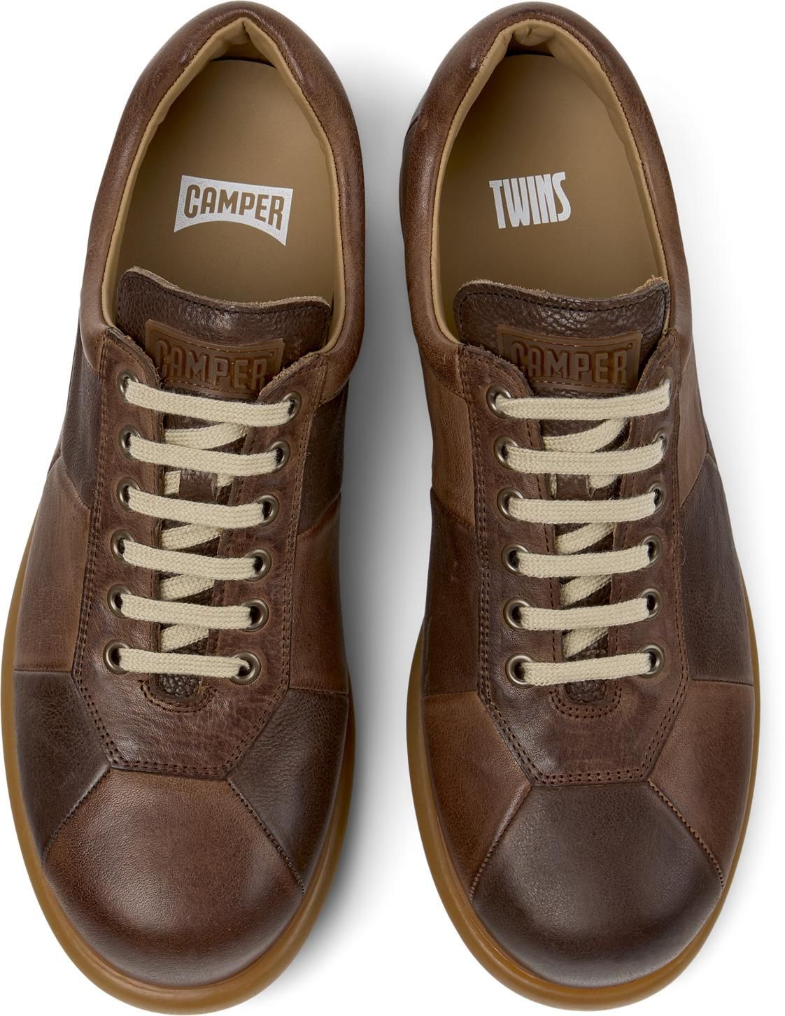 캠퍼 프리미엄 브라운 옥스포드화 Twins K101043-002 BROWN - 메인 이미지