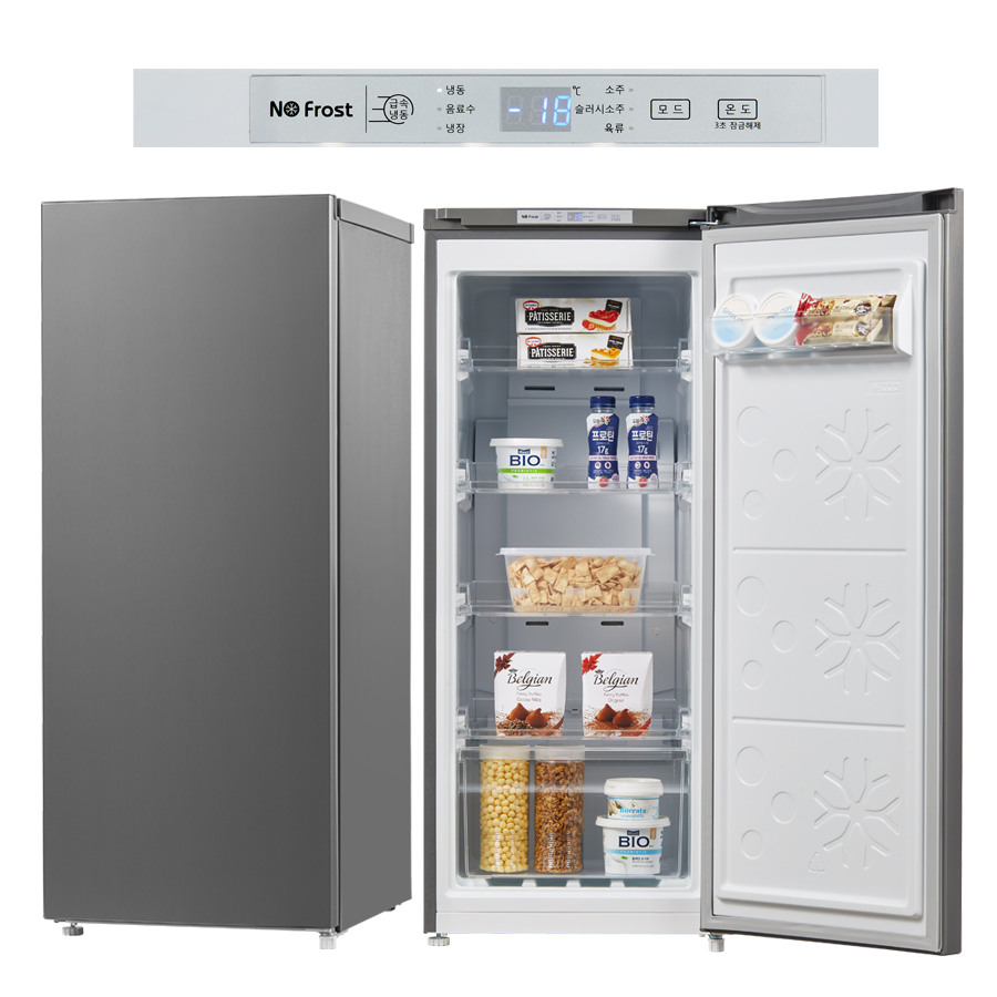 캐리어 소주슬러시 육류 음료 김치 다기능 냉장/냉동고 122L 실버 MFNO122SEM1
