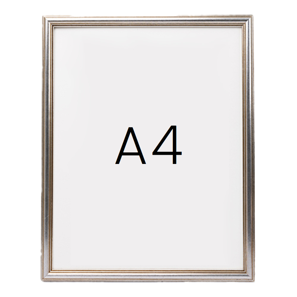 앤디크라인 원목액자 웨딩액자 우드 아크릴 프레임 스튜디오 틀 제작 A4 210x297mm, 실버 - 메인 이미지