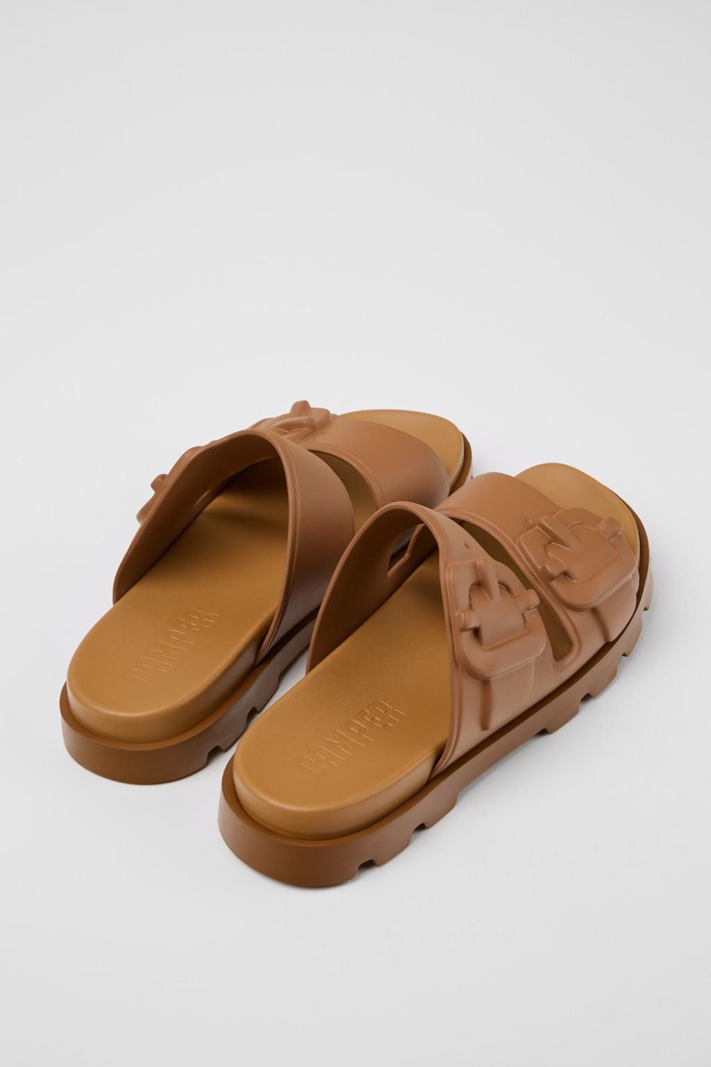 캠퍼 브라운 남성 슬라이드 샌들 Brutus K101046-002 BROWN - 상세 이미지 3