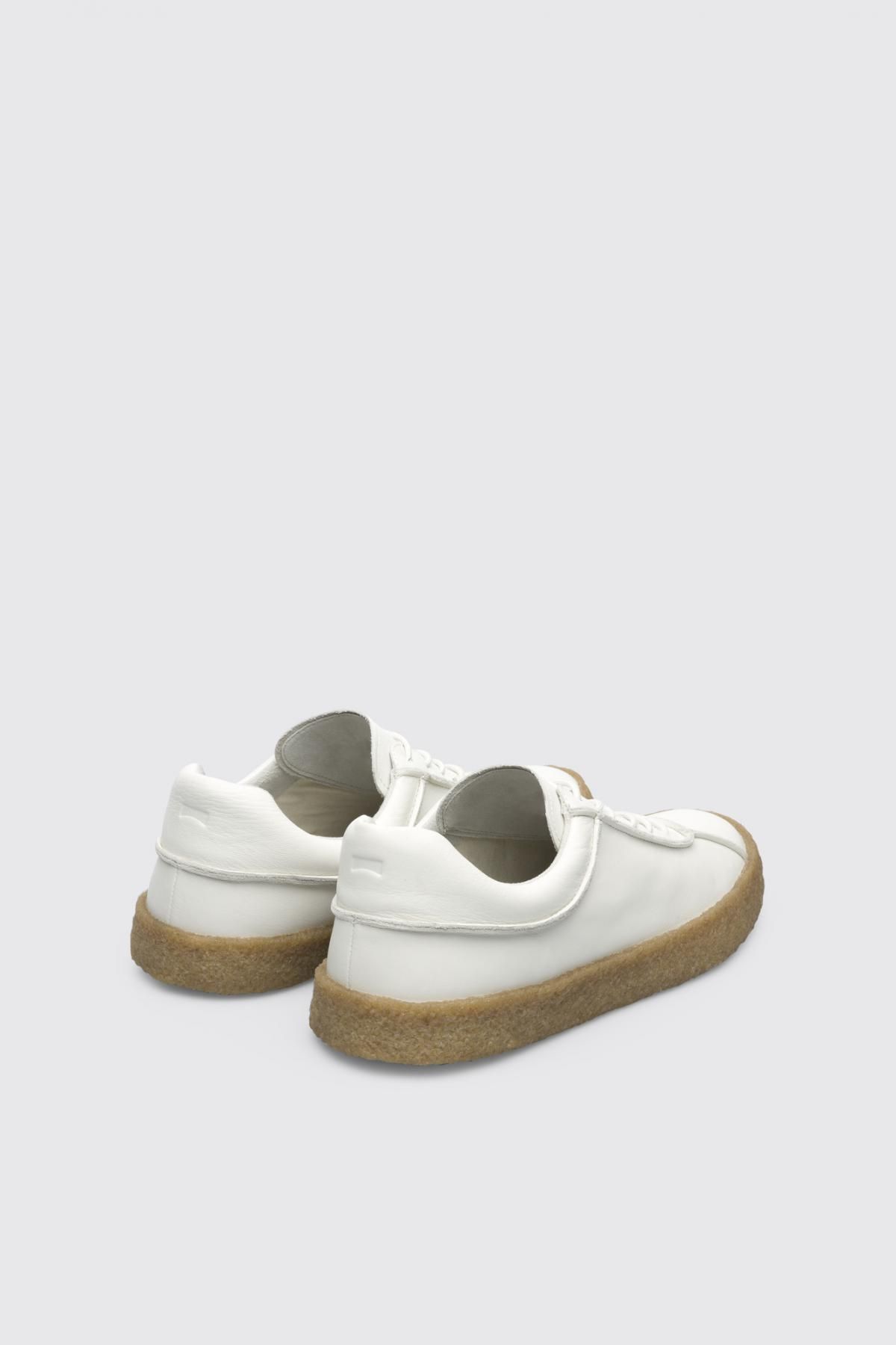 캠퍼 미니멀 레더 스니커즈 화이트 Bark K100636-005 WHITE - 상세 이미지 3