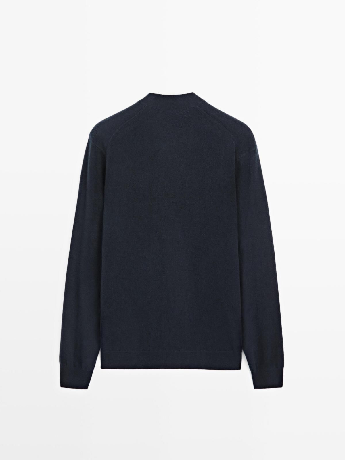 마시모두띠 프리미엄 울블렌드 브이넥 니트 가디건 1016/240 NAVY BLUE 이미지 7