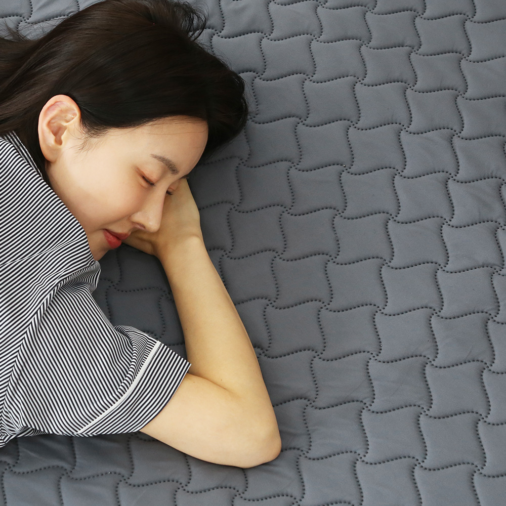 한일의료기 전자파없는 온열 전기매트 그래핀 카본 탄소 매트 침대 2인용 온도조절기 분리난방