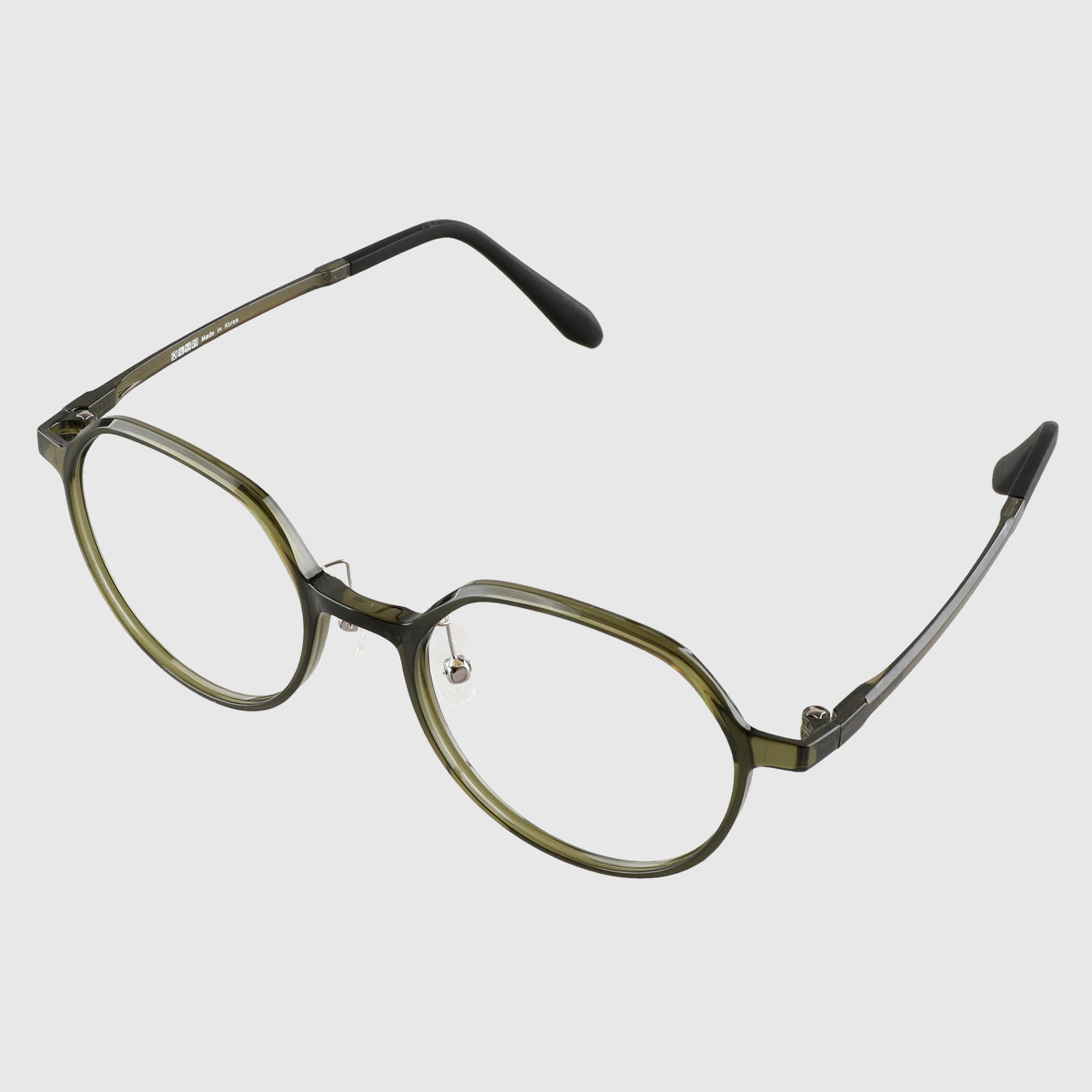 블루라이트차단 다각형 뿔테 자외선 울템 안경테 변색렌즈안경