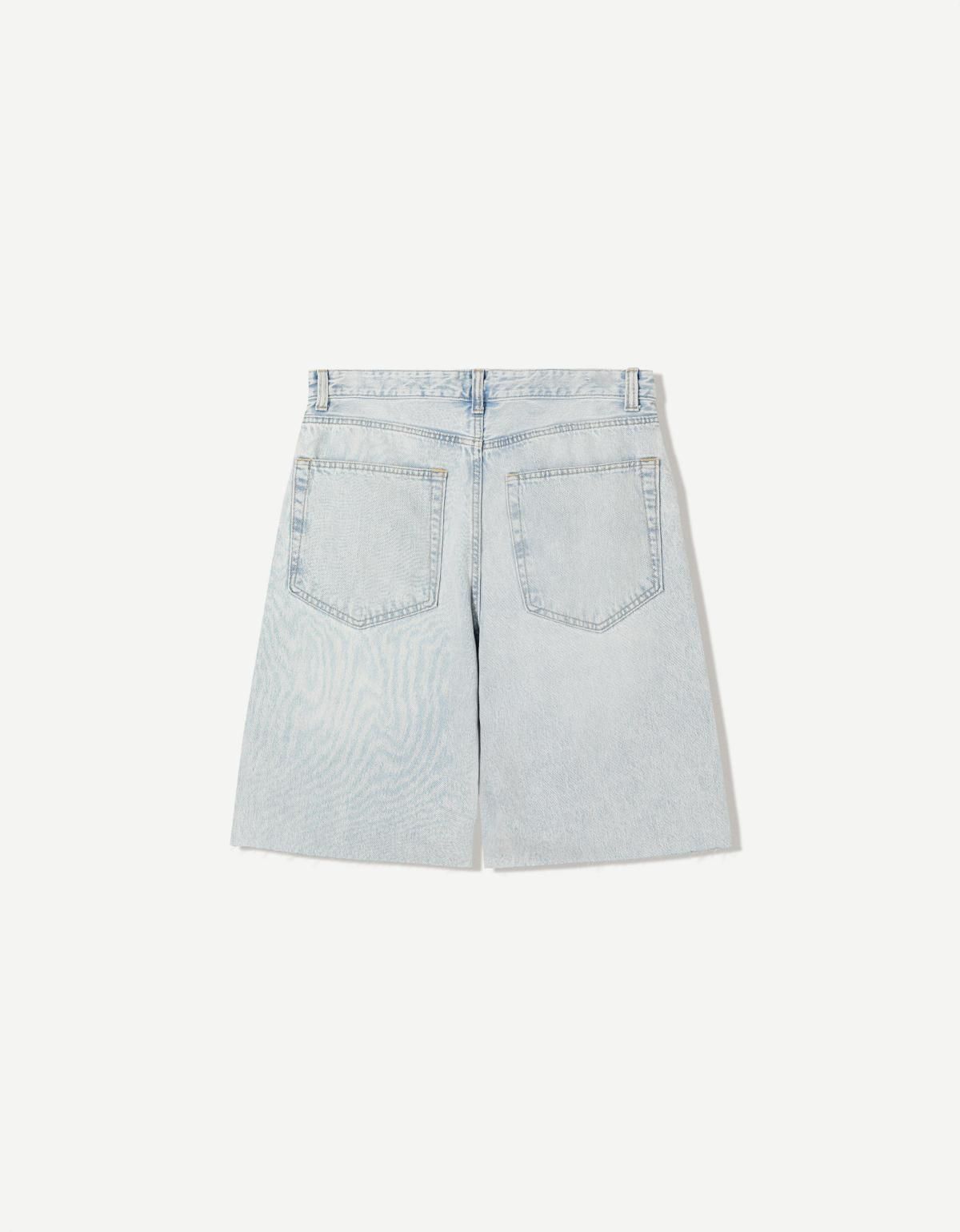 버쉬카 라이트데님 슈퍼배기 버뮤다 반바지 3353/352 LIGHT BLUE - 상세 이미지 3