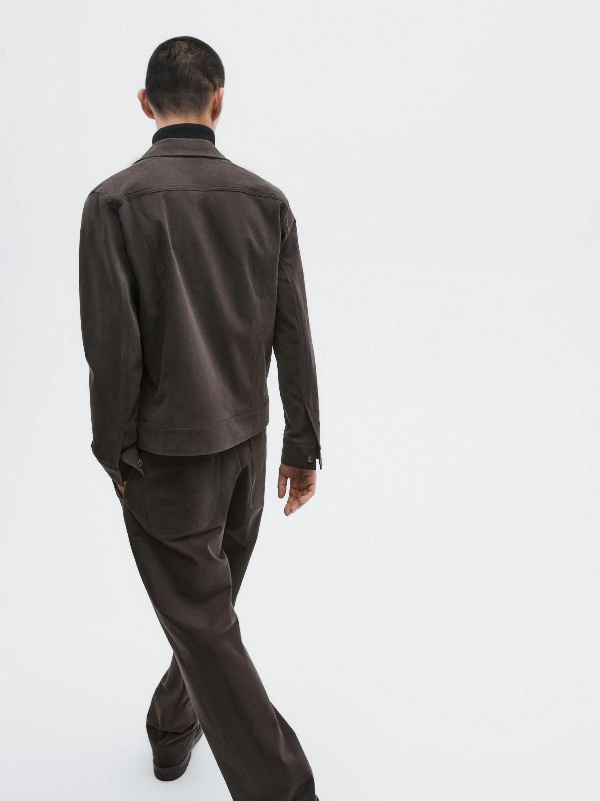 마시모두띠 한정판 와이드핏 테크니컬 포켓 팬츠 2803/880 BROWN - 상세 이미지 5