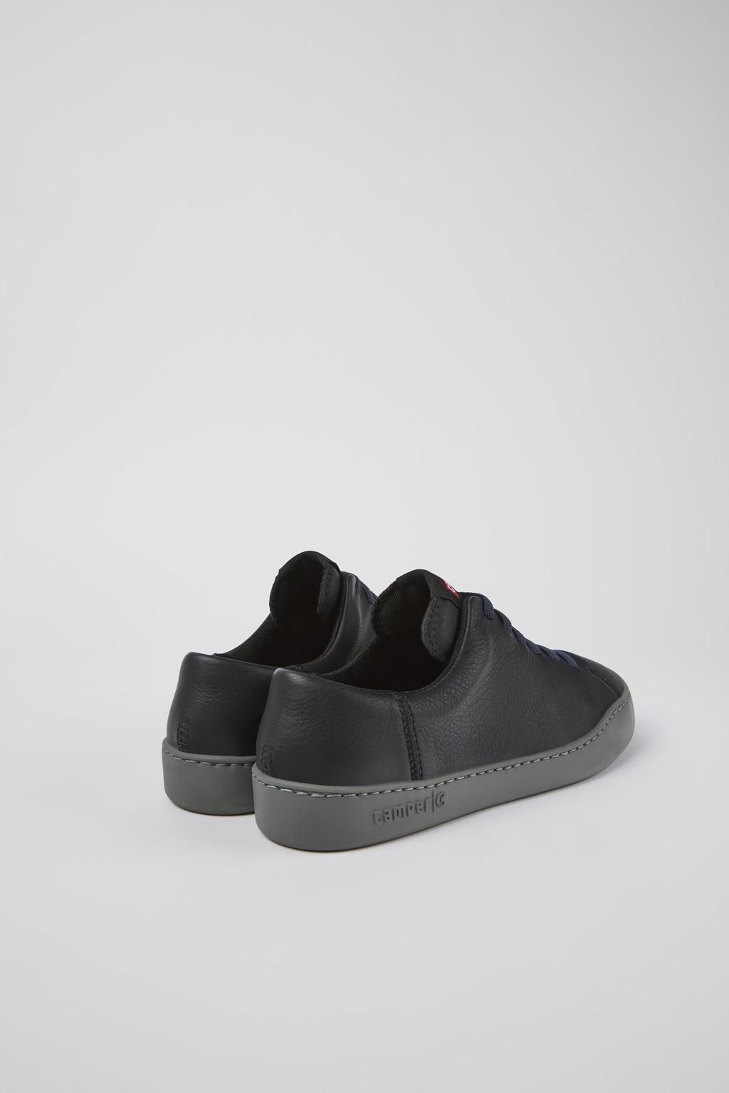 캠퍼 블랙 레더 스니커즈 Peu Touring K100479-001 BLACK - 상세 이미지 3