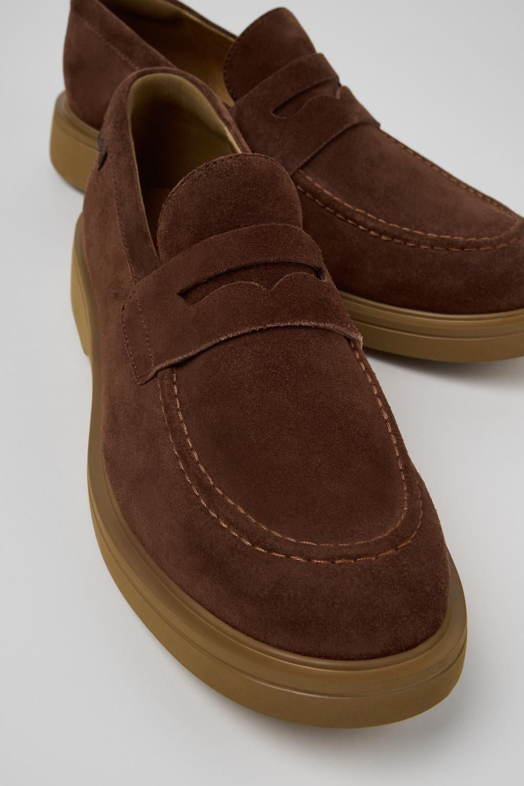캠퍼 브라운 스웨이드 로퍼 Norman K101001-006 BROWN - 상세 이미지 2
