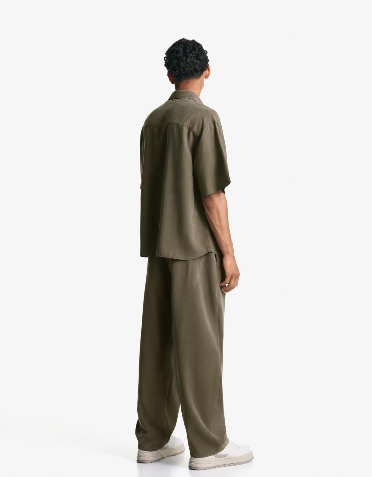 버쉬카 와이드 배기핏 조거팬츠 5415/710 KHAKI - 상세 이미지 4