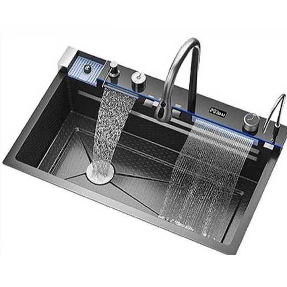 멀티 싱크볼 폭포 사각볼 교체 엠보 코팅 나노 주방 68cm - 상품 이미지