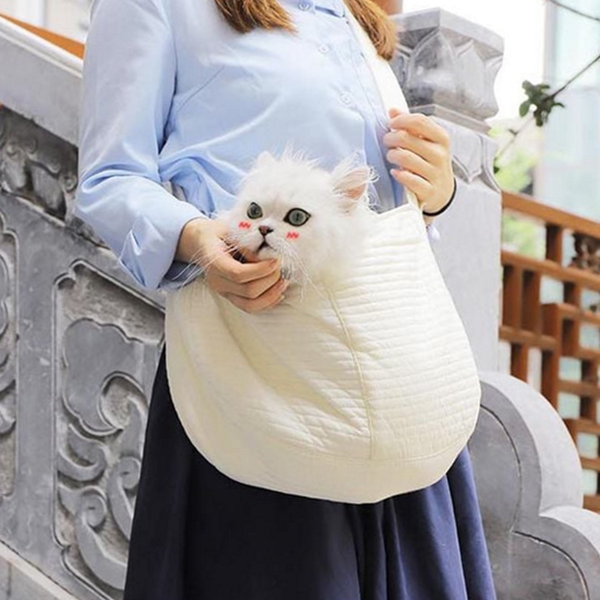 고양이 반려동물 슬링백 강아지 애완 슬링백 이동가방 숄더백 - 메인 이미지