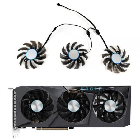 LTANDBR [해외]LTANDBR 75MM PLD08010S12H 쿨러 팬 교체용 Gigabyte Radeon RX 6600 6700 XT RTX 3070 Ti Eagle 그래픽 비디오 카드