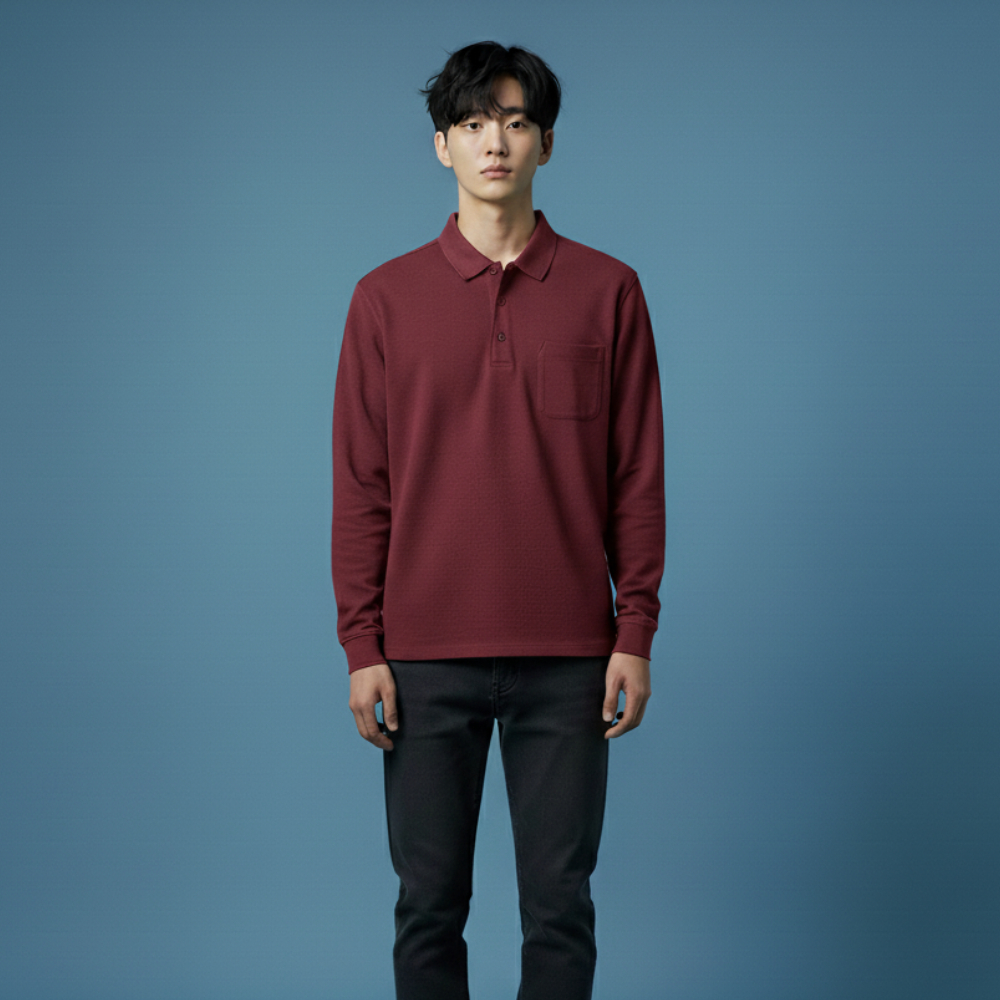 조이마담 MT50033 데일리 무지 포켓 카라 티셔츠 중년남성의류 아빠옷 - 상세 이미지 3