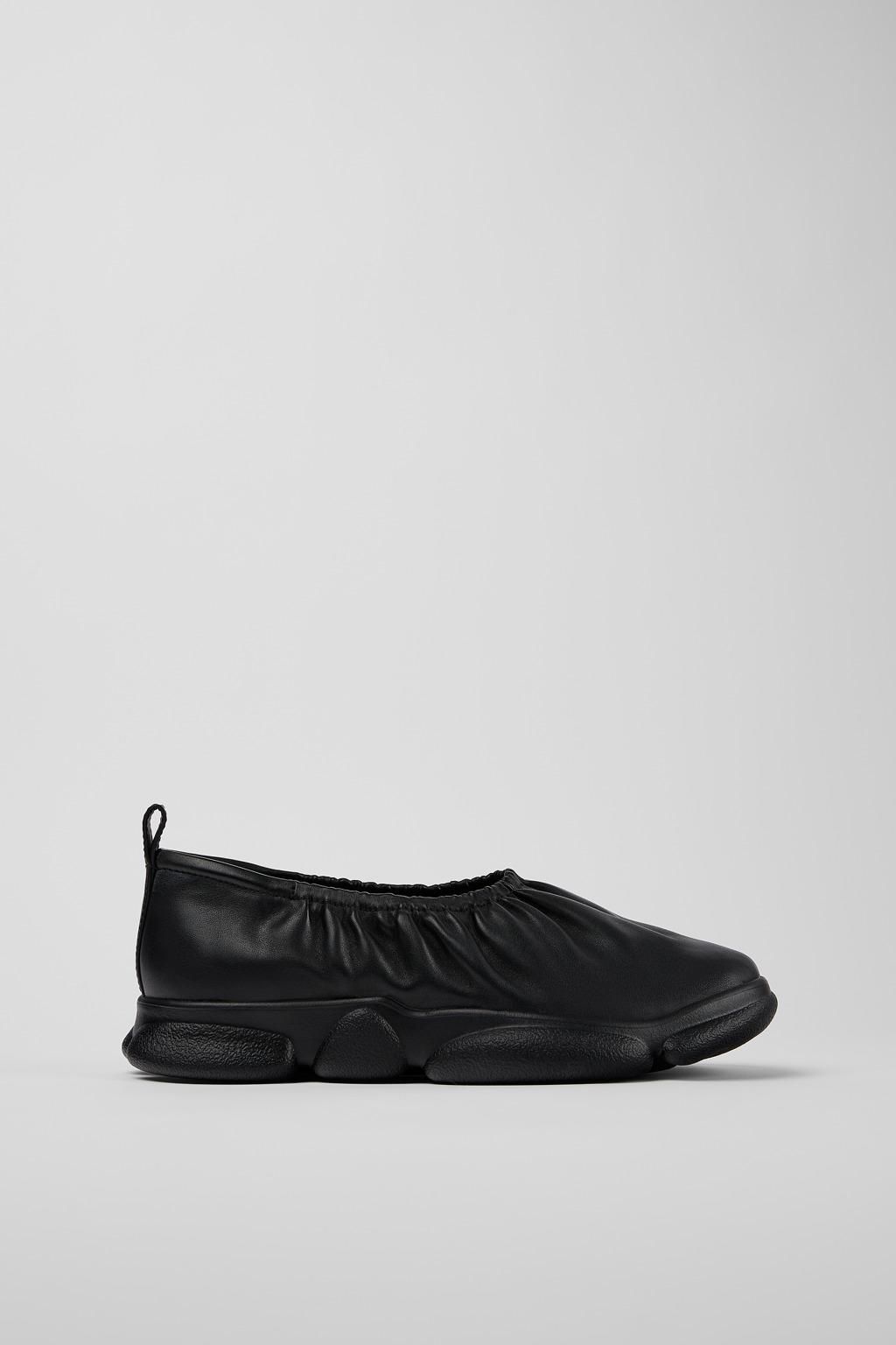 캠퍼 남성 블랙 레더 캐주얼 슈즈 Karst K100930-001 BLACK - 메인 이미지