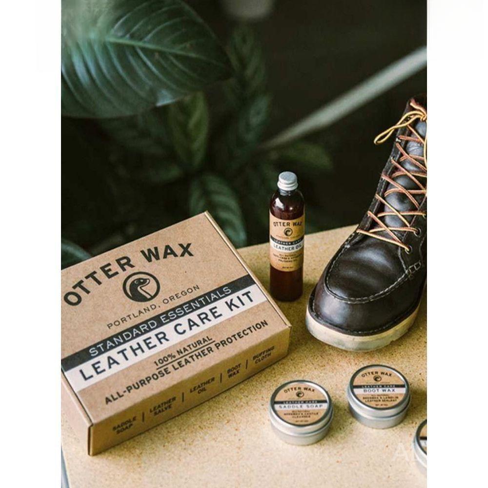 Otter Wax 가죽 패브릭 캔버스 신발 가방 모자 방수 레귤러 재킷 바 - 상품 이미지