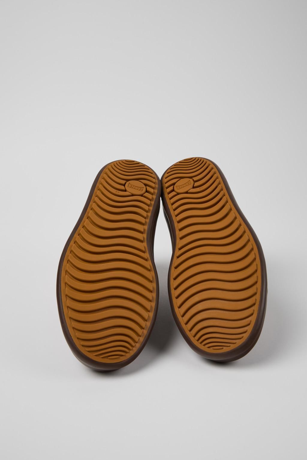 캠퍼 브라운 레더 캐주얼 남성 앵클부츠 Chasis K300236-022 BROWN - 상세 이미지 5