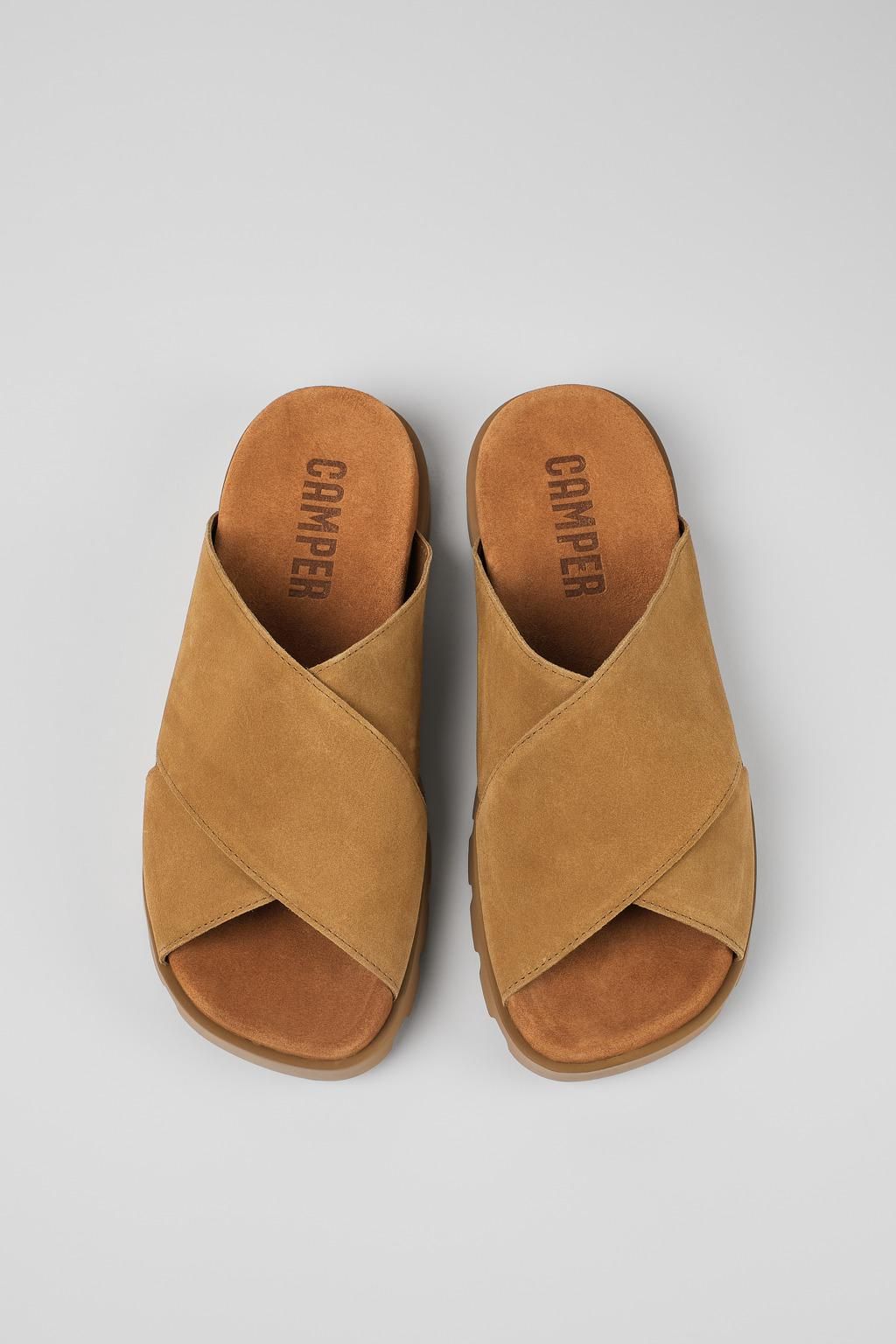 캠퍼 컴포트 누벅 샌들 Brutus K100775-015 BROWN - 상세 이미지 4