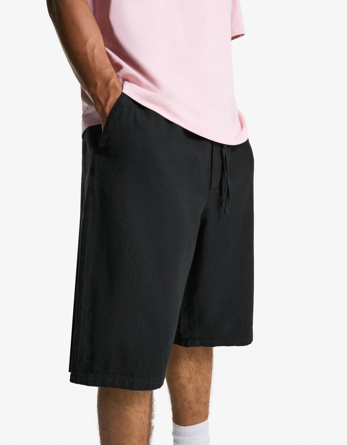 버쉬카 베이직 블랙 조거 스케이터 쇼츠 8437/054 BLACK - 상세 이미지 5
