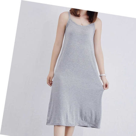 반팔원피스 레이어드 끈나시 원피스 이너 홈웨어 민소매 베이직