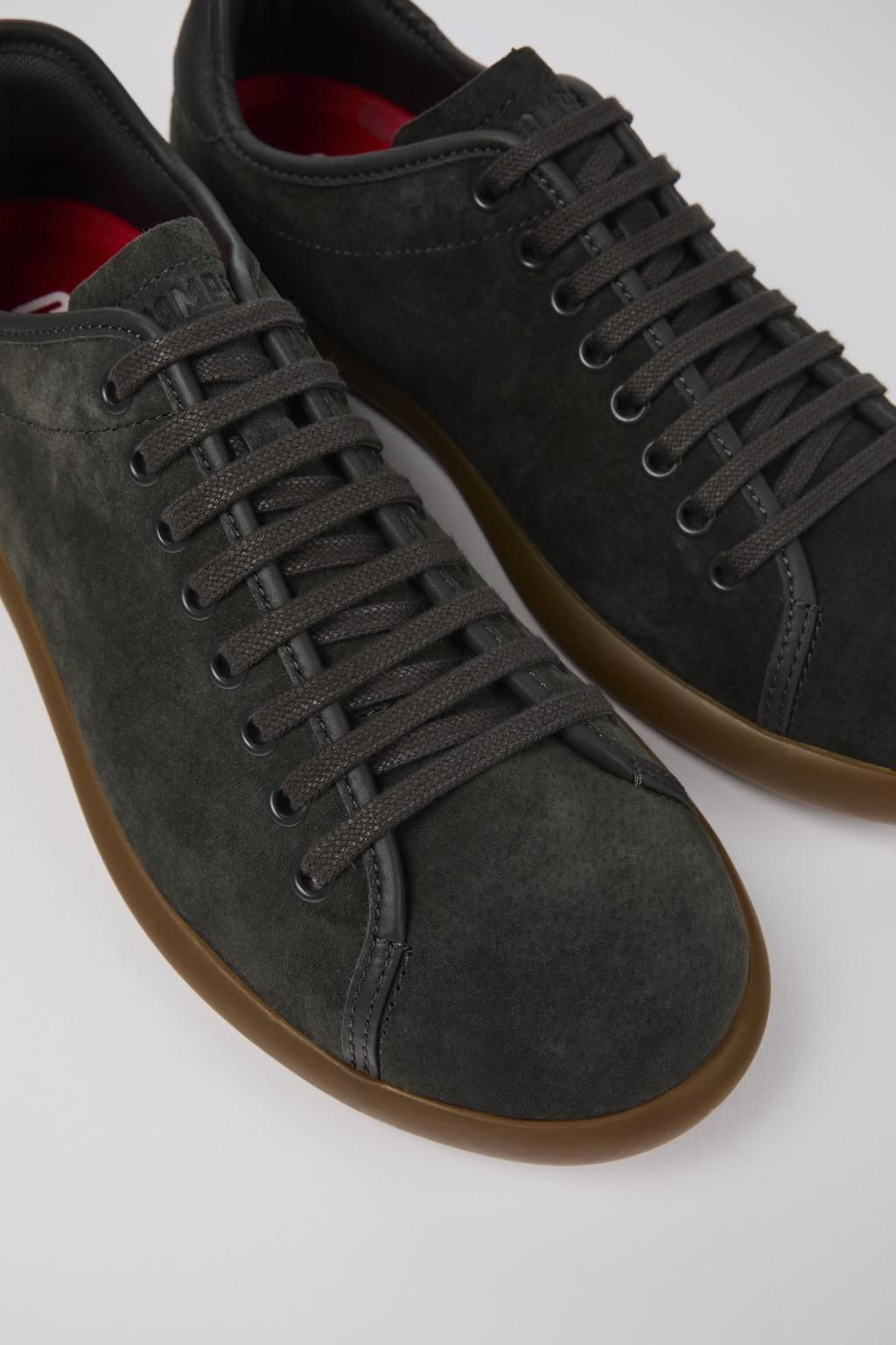 캠퍼 그레이 누벅 레더 스니커즈 Pelotas Soller K100974-004 GREY - 상세 이미지 2