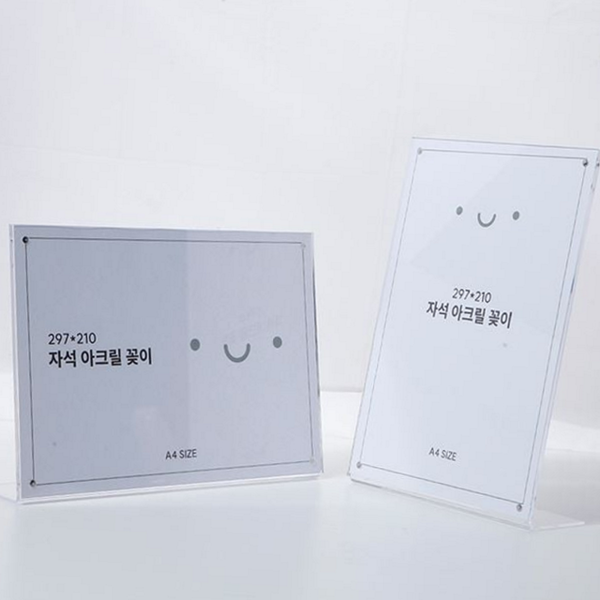 자석 아크릴 pop 꽂이 스탠드 아크릴 메뉴판 투명 - 상품 이미지