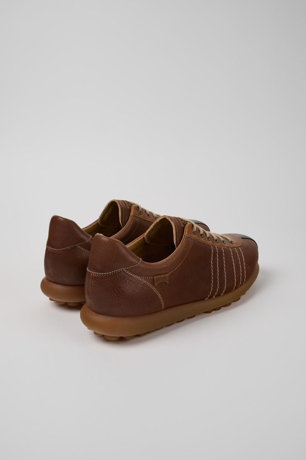 캠퍼 아이코닉 멀티컬러 레더 스니커즈 Pelotas K101018-004 BROWN - 상세 이미지 3