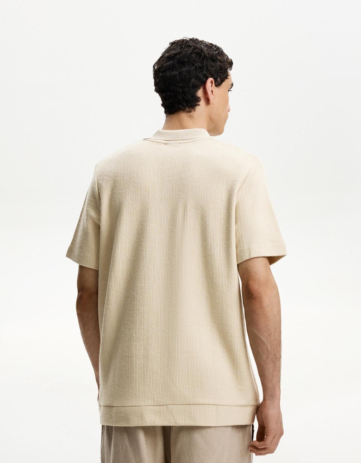 버쉬카 텍스처 폴로 셔츠 8562/777 CAMEL - 상세 이미지 2