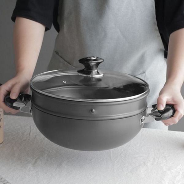 프리미엄 알루미늄 찜솥 다용도 2단 찜솥 인덕션 가정용 - 메인 이미지