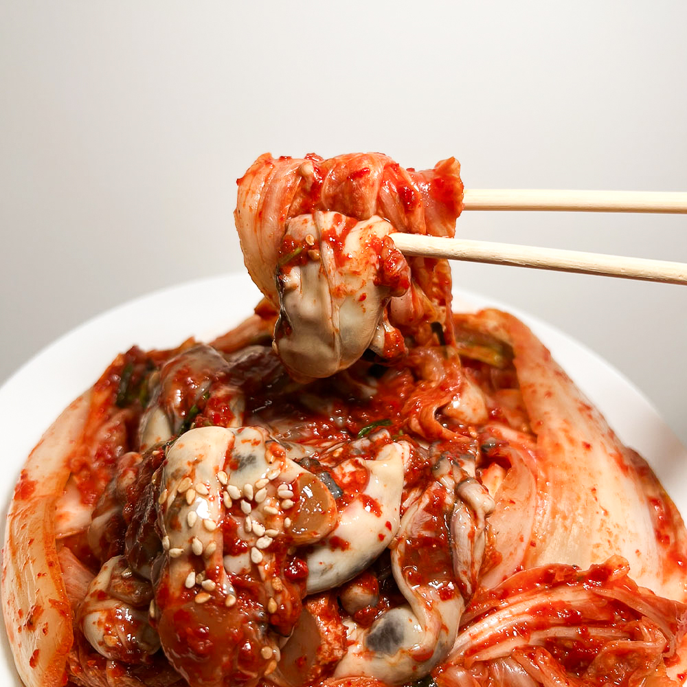 국내 당일제조 싱싱한 알배기 생 굴 배추 겉절이 생굴겉절이 김치 1kg 2kg 이미지 7