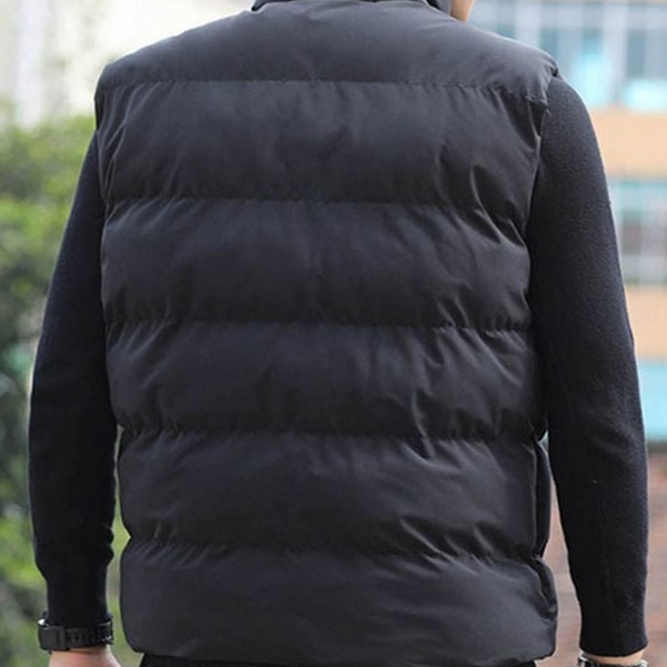 하이넥 남자 패딩 조끼 데일리 남성 패딩 베스트 - 상품 이미지