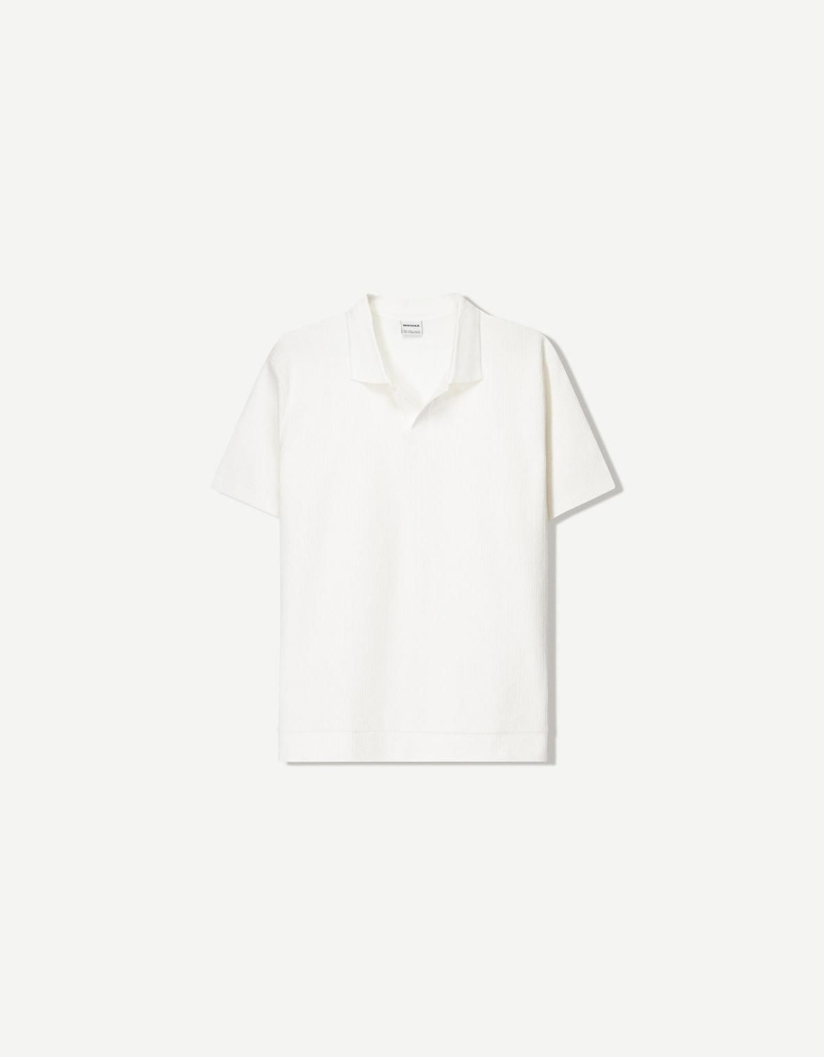 버쉬카 텍스처 폴로셔츠 8562/777 OFF WHITE - 메인 이미지