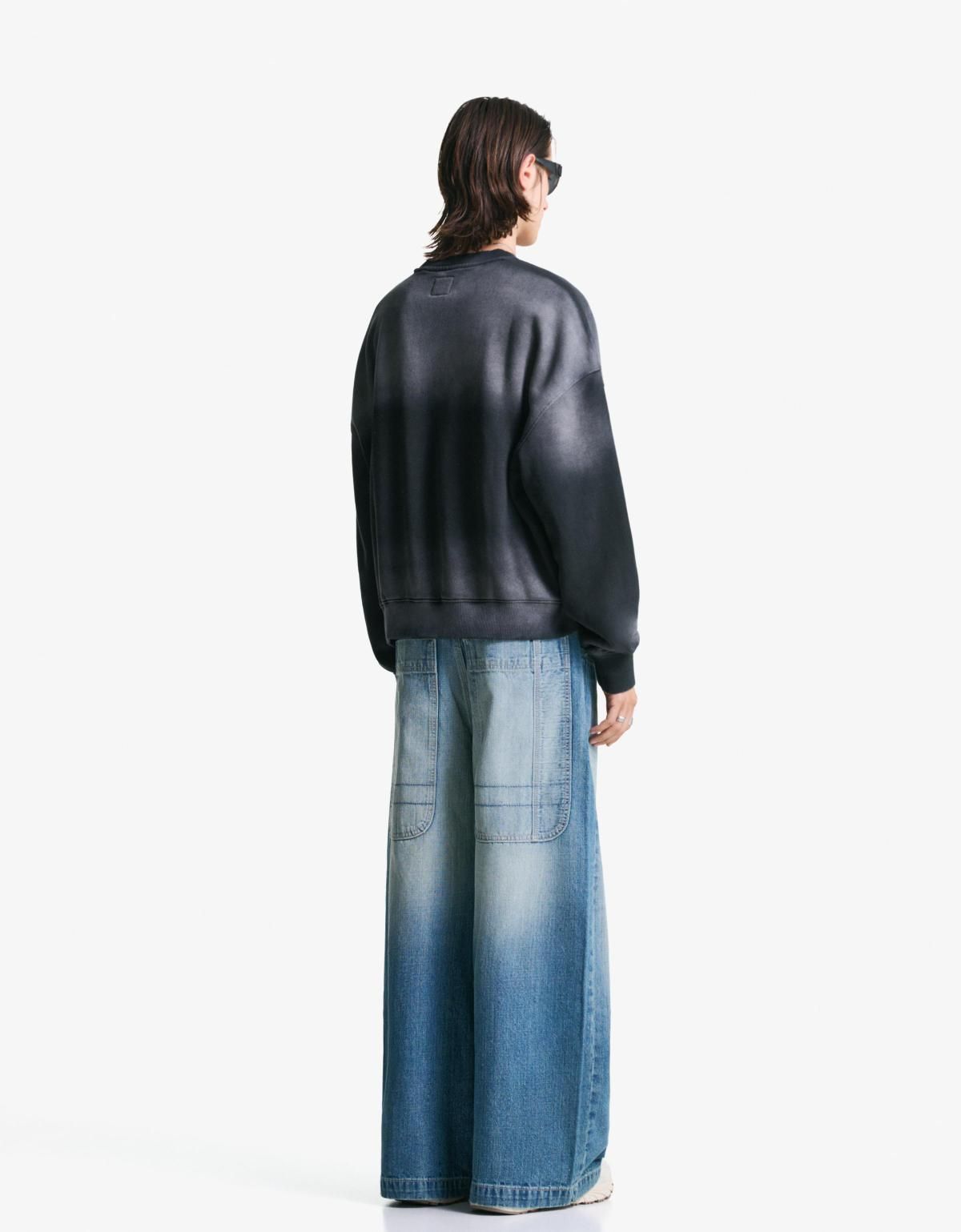 버쉬카 스트리트 와이드핏 메가 배기 진 5354/352 LIGHT BLUE - 상세 이미지 4