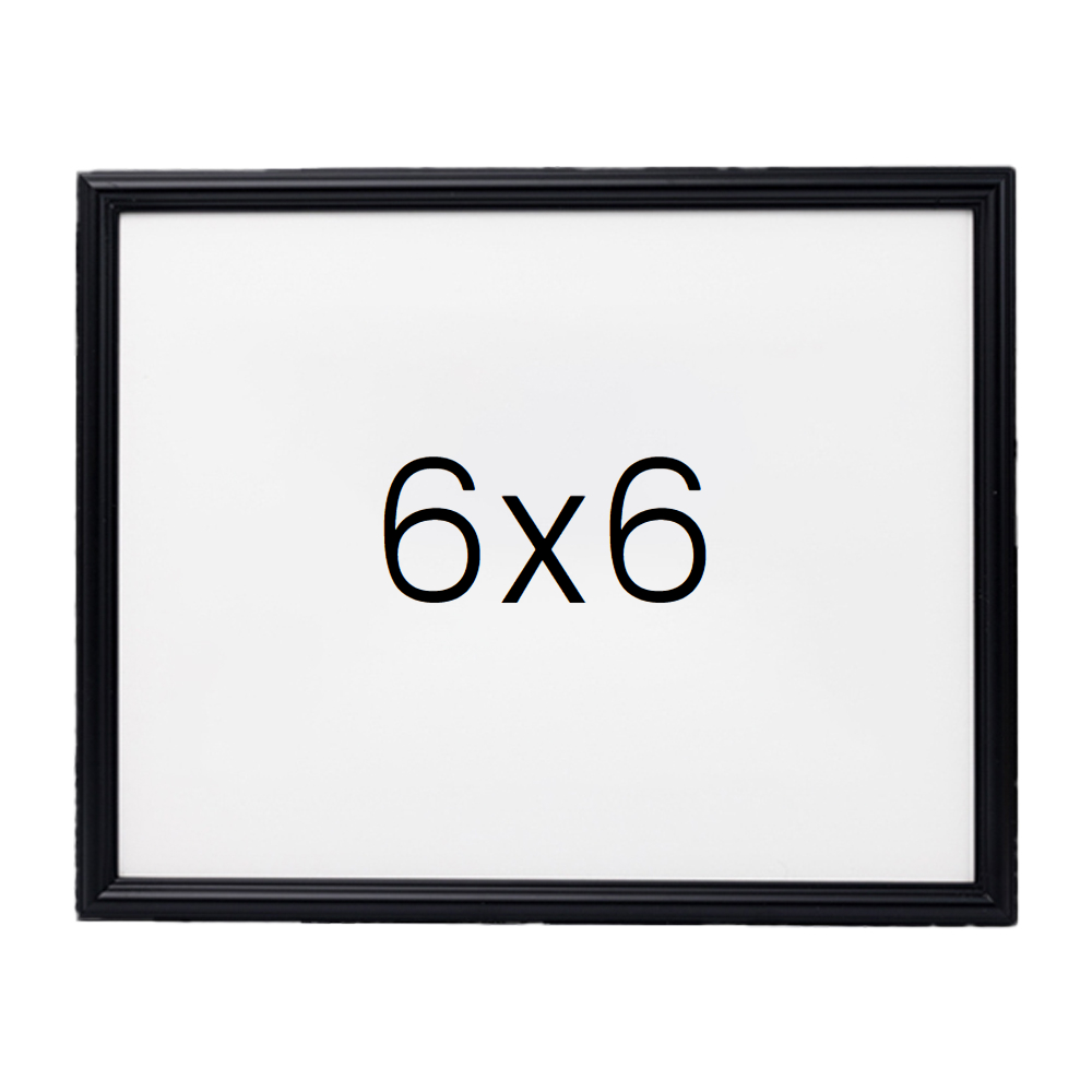 앤티크 라인 나무액자 사진액자 웨딩 포토테이블 사진인화 탁상 6x6 152x152mm, 블랙 - 상품 이미지