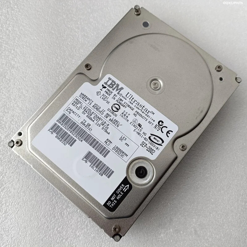 HITACHI/IBM 73GB 68Pin SCSI 3.5 10000RPM 16MB 하드 드라이브 IC35L073UWDY10-0거새