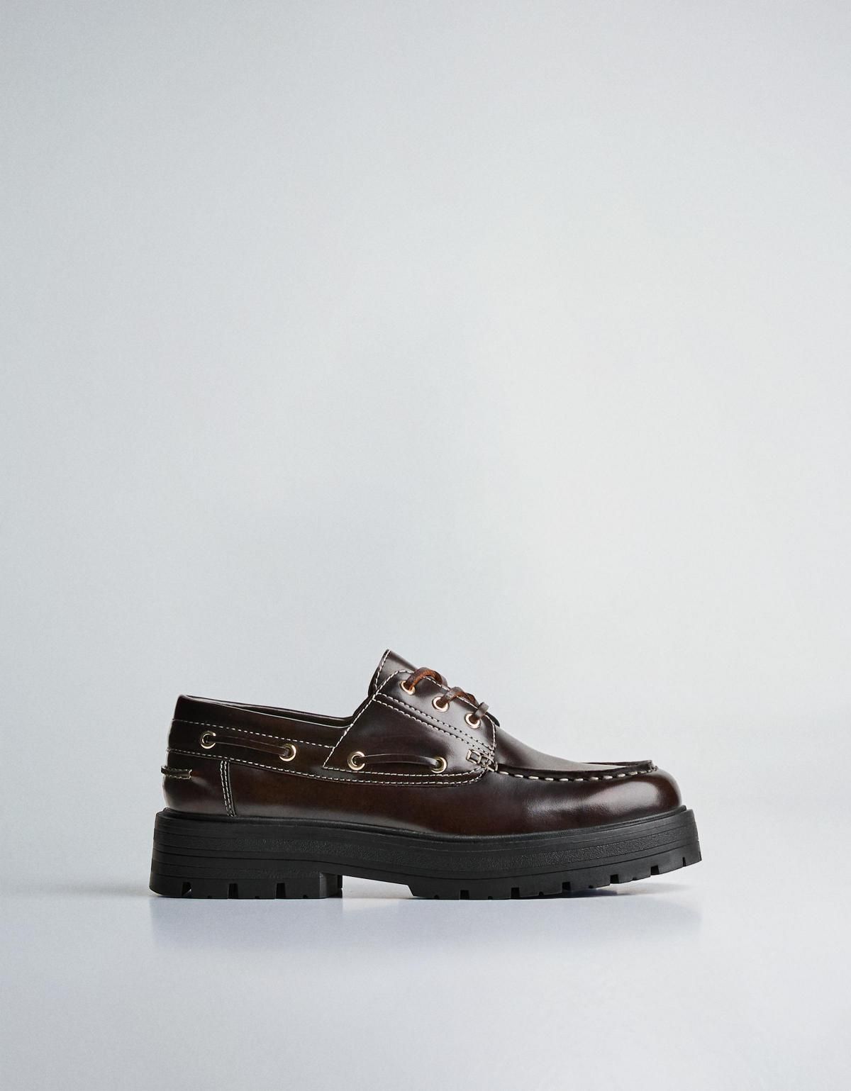 버쉬카 클래식 브러쉬드 테크니컬 데크 슈즈 2622/664 BROWN - 상세 이미지 5