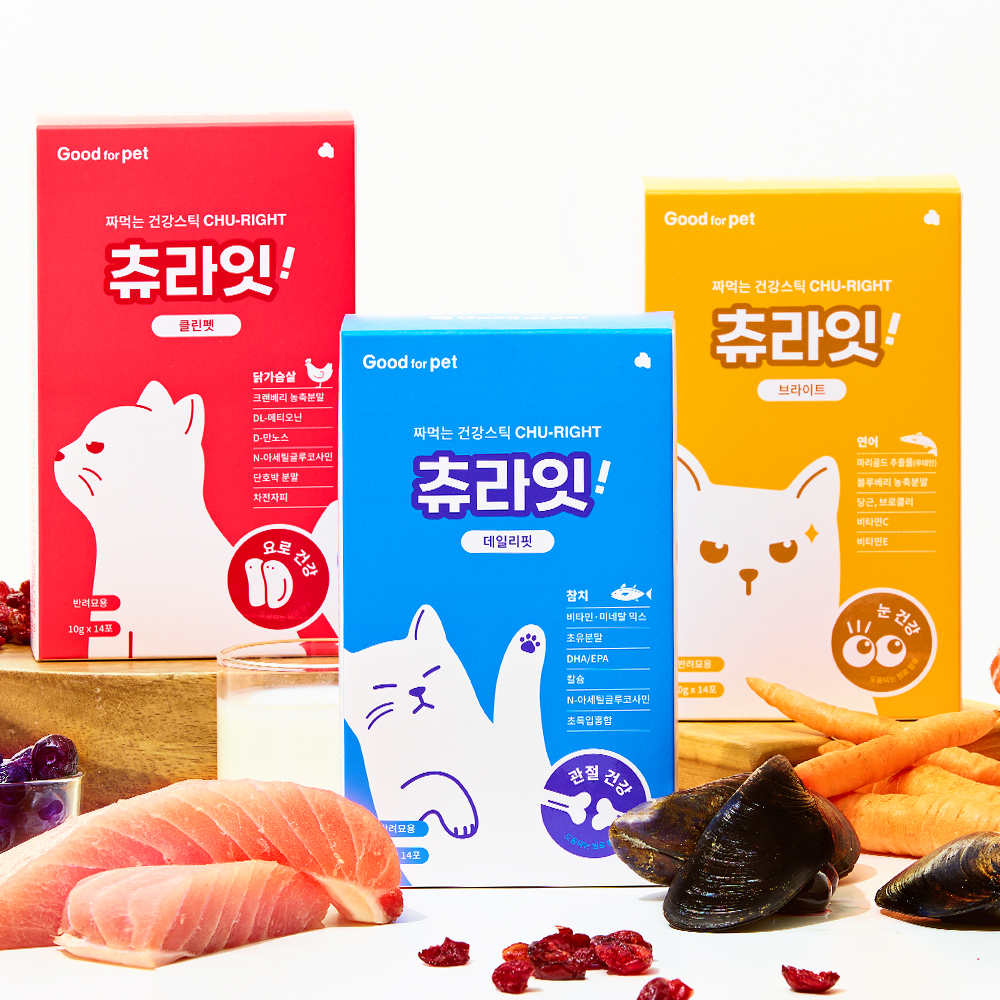 굿포펫 츄라잇 고양이 영양제 관절 눈물 신장 장+요로, 140g, 1개 - 상세 이미지 4