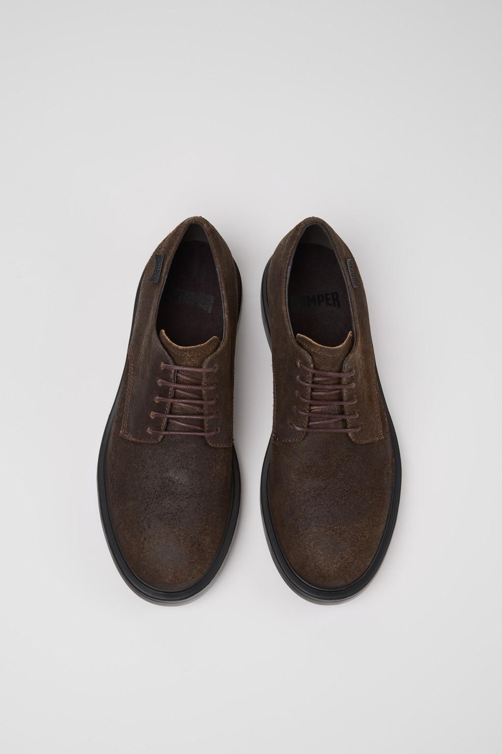 캠퍼 캐주얼 브라운 누벅 더비화 Dean K100979-011 BROWN - 상세 이미지 4