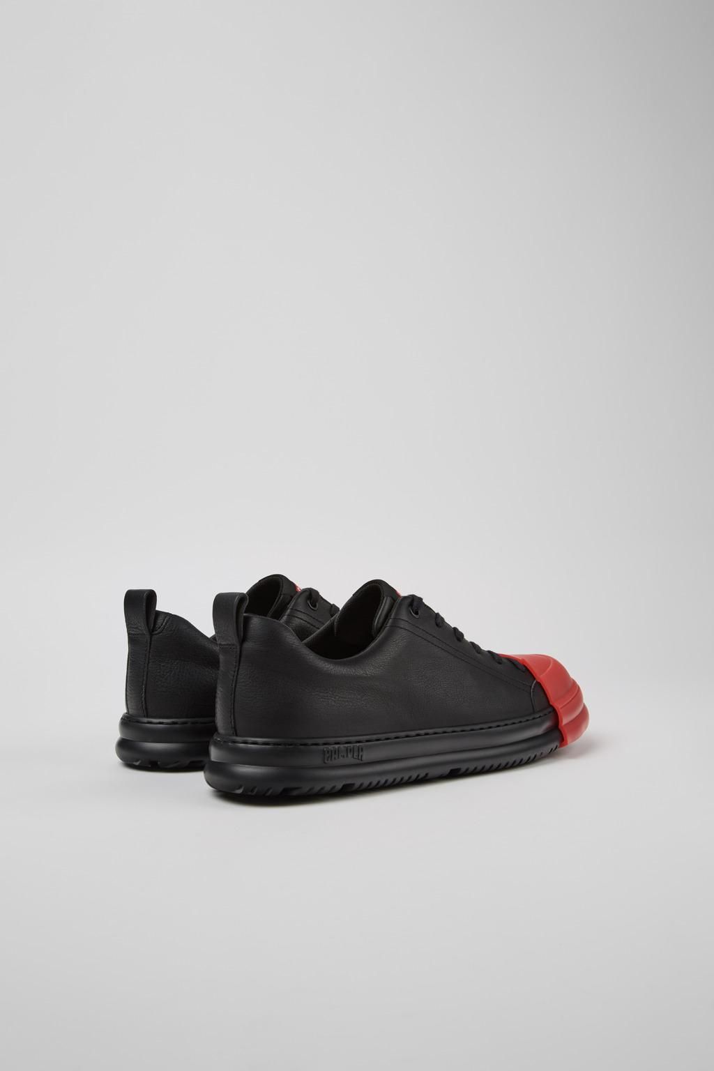 캠퍼 블랙 레더 남성 스니커즈 Junction Runner K100978-009 BLACK - 상세 이미지 3
